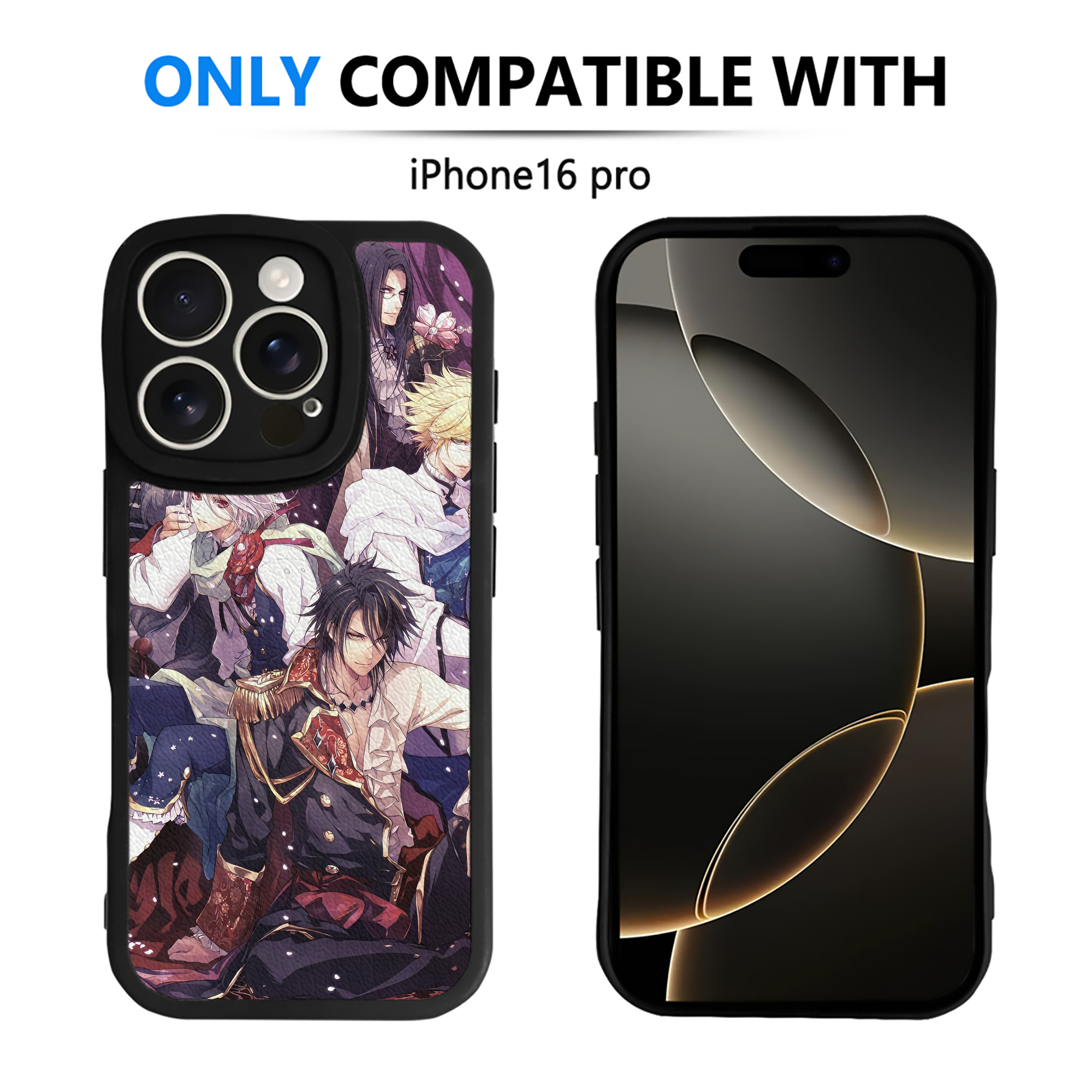 （画像用） 刀剣乱舞 Touken Ranbu 【iPhone 16シリーズ対応】シリコンスマホケース（レザー調） 材質：シリコン